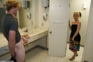 blonde facial cumshot